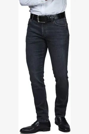Hansen & Jacob Slim-fit Jeans, male, , Size: W32 L34 Silk Touch Jeans - Koks Grå
