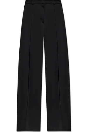 Balmain Straight Trousers, female, , Size: S Trousers with stitching on the legs
