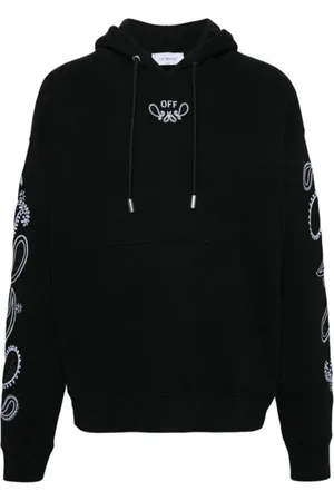 OFF-WHITE Hoodies, male, , Size: M Bandana Arrow Popover Hoody