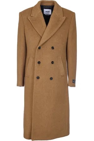 Msgm Double-Breasted Coats, male, , Size: M Double-Breasted Coat