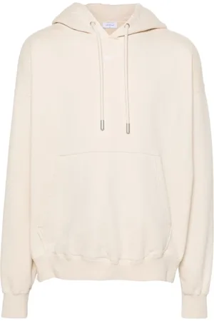 OFF-WHITE Hoodies, male, , Size: M Arrows-embroidered Cotton Hoodie