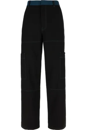 OFF-WHITE Straight Trousers, male, , Size: S Stylish Pants