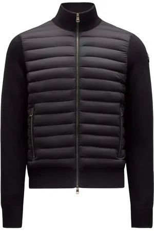 Moncler Down Jackets, male, , Size: XL Quilted Down Cardigan