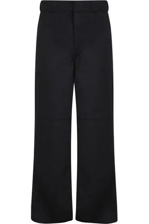 Palm Angels Wide Trousers, male, , Size: M Straight Leg Trousers Mid Rise