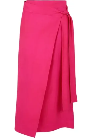 P.A.R.O.S.H. Midi Skirts, female, , Size: M Fuchsia Midi Skirt