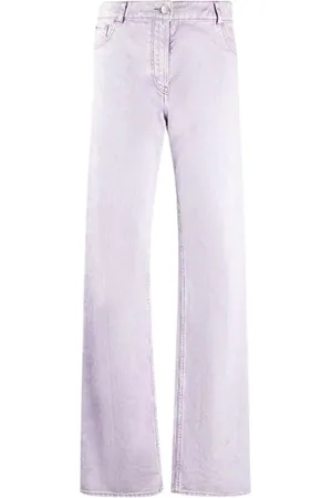 Nina Ricci Straight Jeans, female, , Size: M Straight Cut Jeans with Contrast Stitching