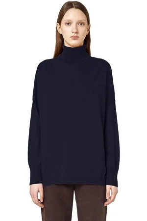 ALPHA STUDIO Turtlenecks, female, , Size: L Silk Cashmere Intarsia Turtleneck Sweater