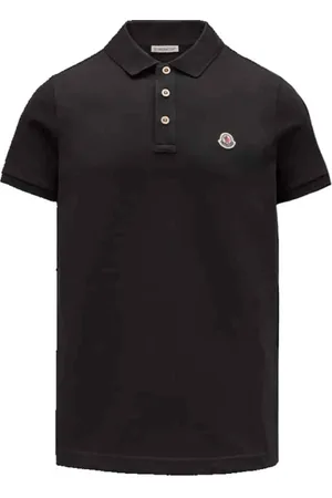 Moncler Polo Shirts, male, , Size: L Polo T-Shirt with Logo