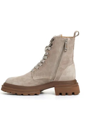 Hogan Lace-up Boots, female, , Size: 6 1/2 US Suede Ankle Boots