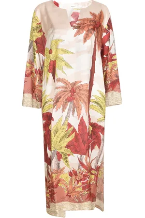 P.A.R.O.S.H. Midi Dresses, female, , Size: L Tropical Print Dress