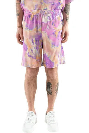 Msgm Casual Shorts, male, , Size: L Tie Dye Shorts