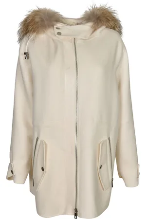 P.A.R.O.S.H. Parkas, female, , Size: XL Leak Cream Wool Parka