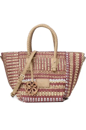 V°73 Handbags, female, , Size: ONE SIZE Red Shopping Bag with Logo Patch