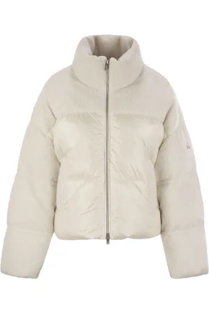 Moose Knuckles Winter Jackets, female, , Size: S Short Nylon Down Jacket with Hood