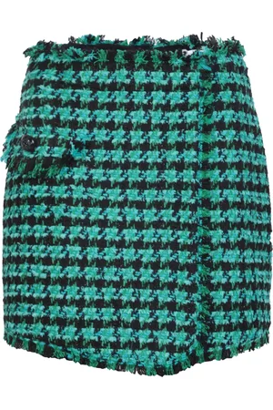 Msgm Short Skirts, female, , Size: S Houndstooth Shorts