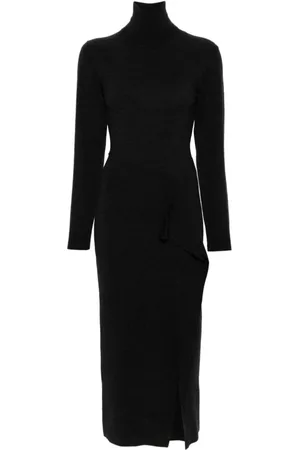 P.A.R.O.S.H. Midi Dresses, female, , Size: XS Turtle-Neck Midi Dress