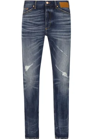 Palm Angels Slim-fit Jeans, male, , Size: W33 Italian Cotton Slim-fit Jeans