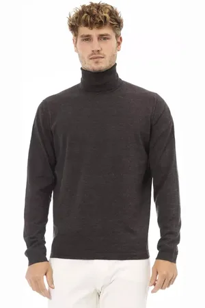 ALPHA STUDIO Turtlenecks, male, , Size: L Brun Turtleneck Sweater