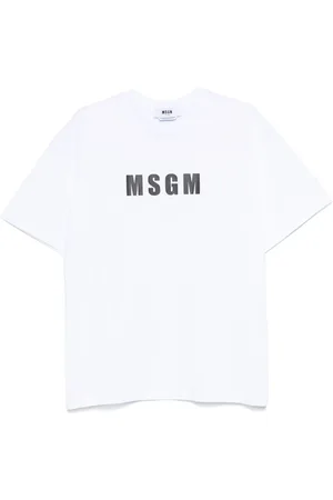 Msgm T-Shirts, male, , Size: S Crew Neck T-shirt