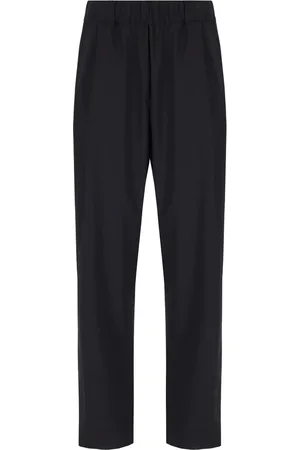 LANEUS Straight Trousers, male, , Size: L Pleated Elasticated Waistband Pants