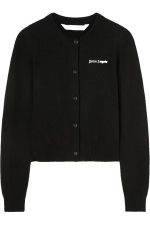 Palm Angels Cardigans, female, , Size: L Classic Logo Fitted Cardigan