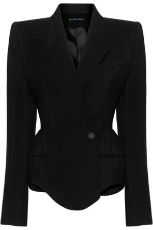 MUGLER Blazers, female, , Size: M Wool Blend Blazer