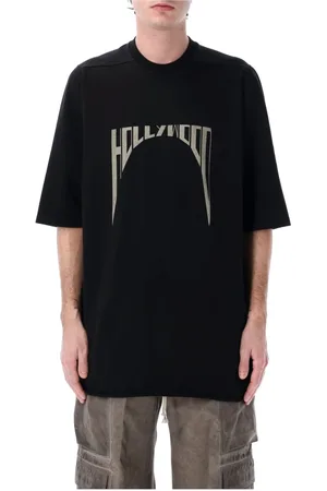 Rick Owens T-Shirts, male, , Size: M Pearl Print T-Shirt Hollywood Style