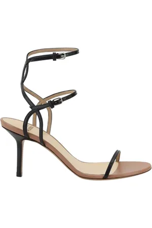 Francesco Russo High Heel Sandals, female, , Size: 6 1/2 US Elegant Leather Stiletto Heel Sandals