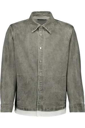 IRO Denim Jackets, male, , Size: L Grey Denim Shirt Spring-Summer 2025