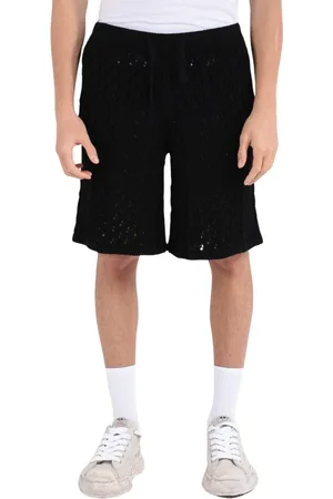 LANEUS Casual Shorts, male, , Size: XL Mesh Bermuda Shorts in Cotton