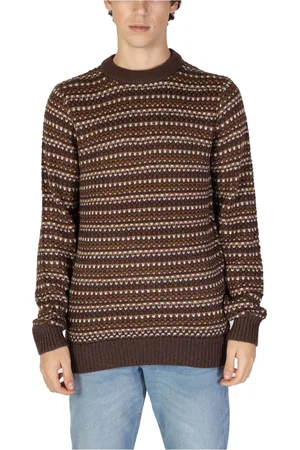Only & Sons Round-neck Knitwear, male, , Size: 2XL Fair Isle Knit Jumper
