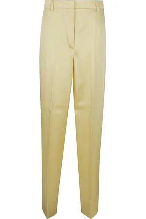Stella McCartney Chinos, female, , Size: 3XS Canary Satin Trousers Topwear