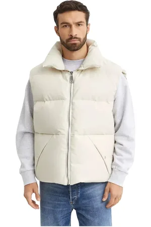 Khrisjoy Vests, male, , Size: S Light Cream Puffer Vest