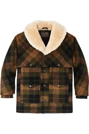 Filson Winter Jackets, male, , Size: L Plaid Wool Packer Coat