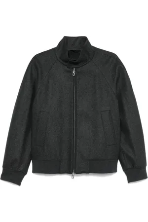 Fendi Light Jackets, male, , Size: M Embossed Cashmere Fashion Style