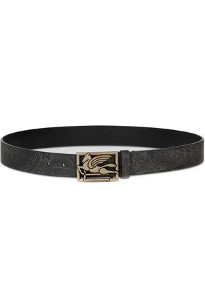 Etro Belts, male, , Size: 95 CM Paisley Jacquard Cotton Belt