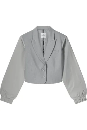 Summum Woman Blazers, female, , Size: L Short Viscose Blend Stretch Blazer