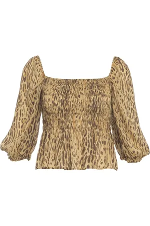 Liu Jo Blouses, female, , Size: S Animal Print Flared Top
