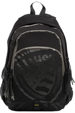 Blauer Backpacks, male, , Size: ONE SIZE Patterned Backpack with Multipockets and Zip Closure