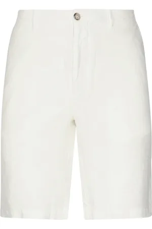 FEDELI Casual Shorts, male, , Size: M Linen Bermuda Shorts with Pockets