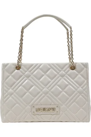 Moschino Handbags, female, , Size: ONE SIZE Chic Quilted Chain Tote Bag