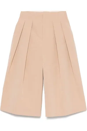 Serafini Long Shorts, female, , Size: S Cotton Blend Shorts With Pleats