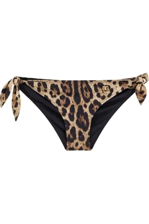 Dolce & Gabbana Bikinis, female, , Size: S Animalier Print Bikini Bottoms