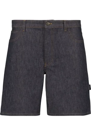 Courrèges Denim Shorts, male, , Size: W29 Denim Wide Leg Pants