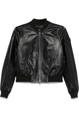 Peuterey Leather Jackets, female, , Size: S Choisya NER Leather Jacket