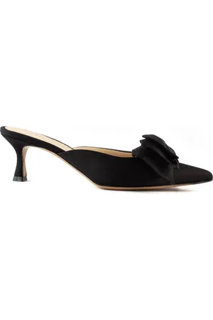 ROBERTO FESTA Heeled Mules, female, , Size: 8 1/2 US Satin Bow Sandals