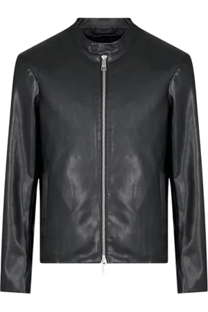Armani Exchange Light Jackets, male, , Size: L Biker Style Coat