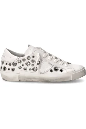 Philippe model Sneakers, female, , Size: 9 US Perforated Leather Sneakers