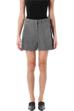 Low Classic Short Shorts, female, , Size: S Melange Grey Tailored Shorts for Stylish Summer Outings