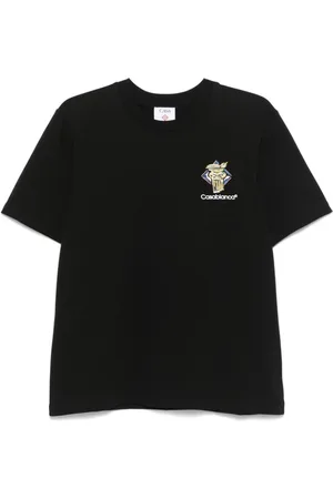 Casablanca T-Shirts, male, , Size: 2XL Logo Print Crew Neck T-shirt